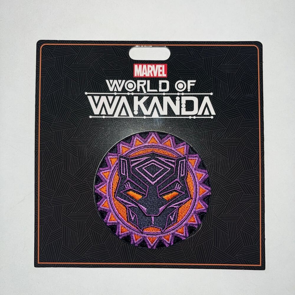 Disney Parks Marvel World of Wakanda Black Panther Logo Patch